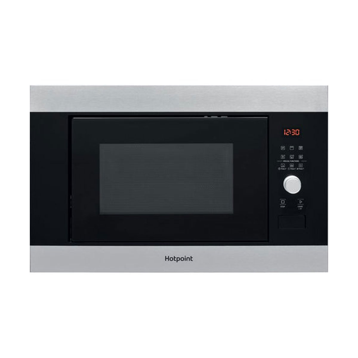 An image of Hotpoint MF25GIXH Built In Microwave Oven & Grill - Stainless Steel