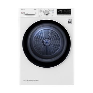 LG EcoHybrid™ FDV709W 9kg Heat Pump Tumble Dryer - White - A++ Rated FDV709W  