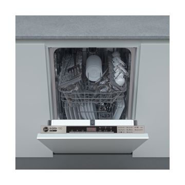 Hoover HMIH 2T1047-80 45cm Integrated Slimline Dishwasher - Black - E HMIH 2T1047-80  