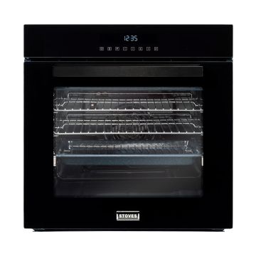 Stoves 444410035 ST SEB602TCC Blk Built In Single Electric Oven - Black - A 444410035  