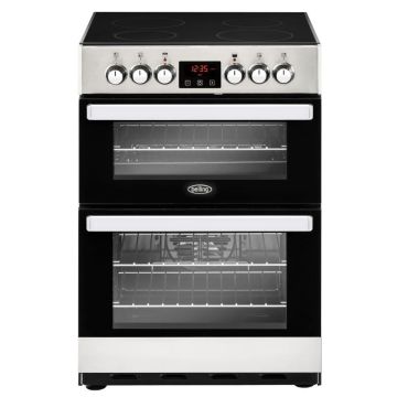 Belling Cookcentre 60E Electric Cooker with Ceramic Hob - Stainless Steel - A/A 444410819  
