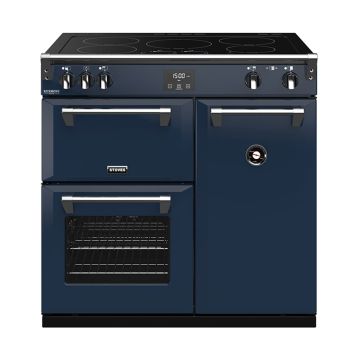 Stoves ST RICH DX S900Ei CB Mbl 90cm Electric Induction Range Cooker - Midnight Blue - A 444410920  