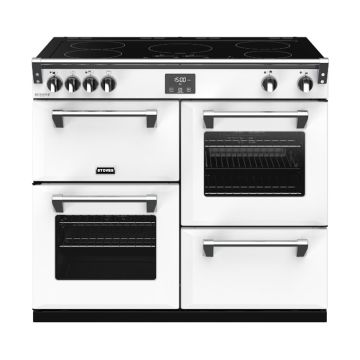 Stoves ST RICH DX S1000Ei CB Iwh 100cm Electric Induction Range Cooker - Icy White - A 444410951  