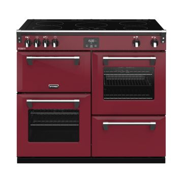 Stoves ST RICH DX S1000Ei CB Cre 100cm Electric Induction Range Cooker - Chilli Red - A 444410955  