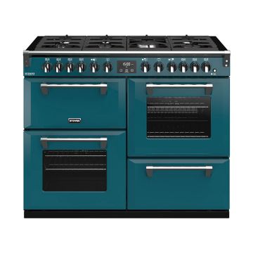 Stoves ST RICH DX S1100DF CB Kte 110cm Dual Fuel Range Cooker - Kingfisher Teal - A 444410976  