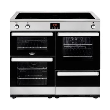Belling Cookcentre 100EI SS / 444444091 100cm Electric Range Cooker - Stainless Steel - A 444444091  
