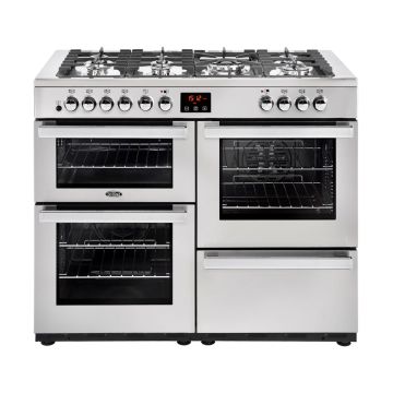 Belling Cookcentre 110DF SS / 444444093 110cm Dual Fuel Range Cooker - Stainless Steel - A 444444093  