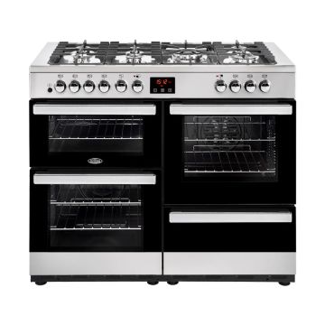 Belling Cookcentre 110DF PSS / 444444094 110cm Dual Fuel Range Cooker - Stainless Steel - A 444444094  