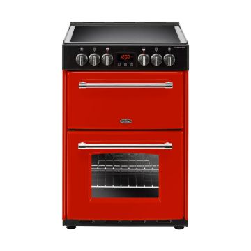 Belling Farmhouse 60E J 60cm Electric Cooker - Red - A 444444712  