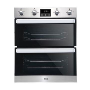 Belling 444444783 BEL BI702FPCT Sta Built-Under Electric Double Oven - Stainless Steel - A 444444783  