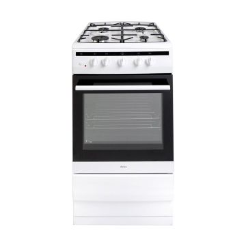 Amica 508GG5W 50cm Gas Cooker - White - A Rated 508GG5W  