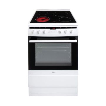 Amica 608CE2TAW 60cm Electric Cooker with Ceramic Hob - White - A Rated 608CE2TAW  