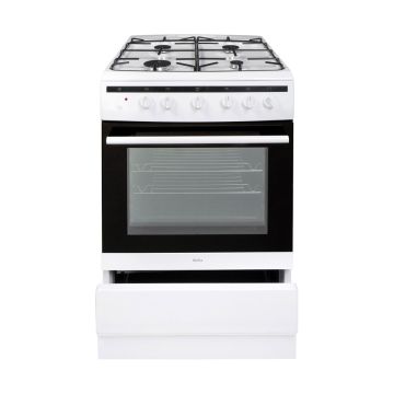 Amica 608GG5MSW, Gas Cooker - White - A Rated 608GG5MSW  