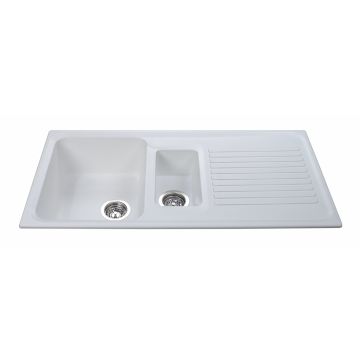 CDA AS2WH Composite One And A Half Bowl Sink AS2WH  