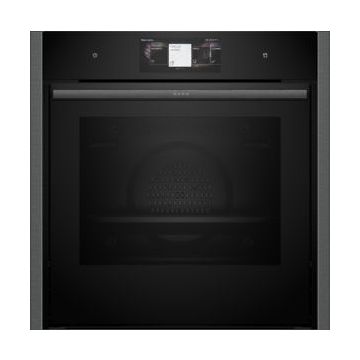 NEFF N90 Slide and Hide B64FT53G0B Built-In Electric Single Oven with Steam Function - Graphite - A+ B64FT53G0B  