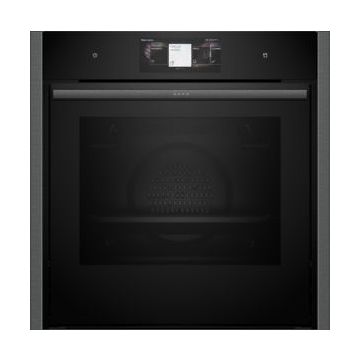 NEFF N90 Slide&Hide B64VT73G0B Wifi Connected Built In Electric Single Oven With Steam Function - Graphite - A+ B64VT73G0B  