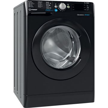Indesit BWE91496XKUKN 9kg Washing Machine with 1400 rpm - Black - A Rated BWE91496XKUKN  