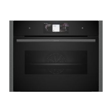 NEFF N90 C24FT53G0B Built In Compact Electric Oven With Steam Function  - Graphite - A+ C24FT53G0B  