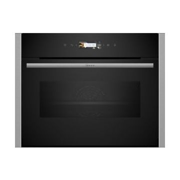 NEFF N70 C24MR21N0B Built In Compact Electric Single Oven with Microwave Function - Stainless Steel C24MR21N0B  