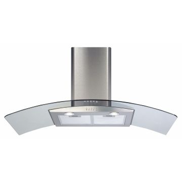 CDA ECP102SS 100cm Curved Glass Extractor ECP102SS  