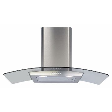 CDA ECP82SS 80cm Curved Glass Extractor ECP82SS  
