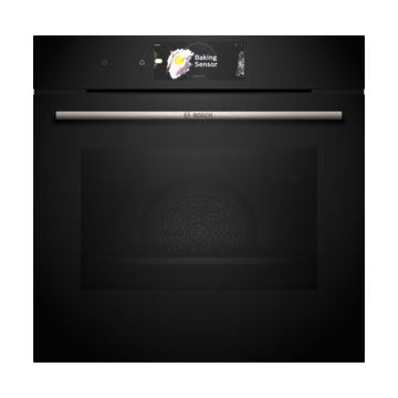 Bosch Serie 8 HBG7784B1 Built In Electric Single Oven - Black - A+ Rated HBG7784B1  