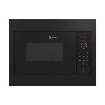 Neff HLAWG25S3B Built In Microwave Oven - Black HLAWG25S3B  