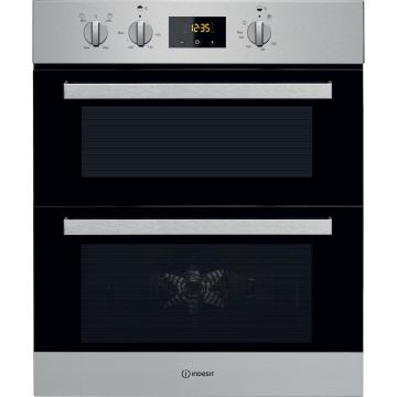 Indesit Aria IDU 6340 IX Electric Built-under Oven in Stainless Steel and Black IDU6340IX  