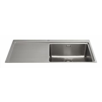 CDA KVF21LSS Single Bowl Flush-Fit Sink with Left Hand Drainer KVF21LSS  