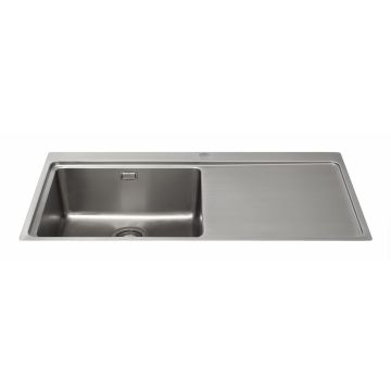 CDA KVF21RSS Single Bowl Flush-Fit Sink with Right Hand Drainer KVF21RSS  