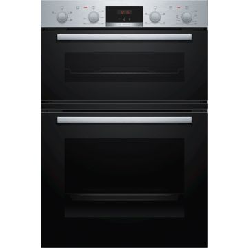 Bosch Series 2 MHA133BR0B Built In Electric Double Oven - Stainless Steel - A/B Rated MHA133BR0B  