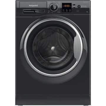 Hotpoint NSWM1045CBSUKN 10kg Washing Machine with 1400 rpm - Black - B Rated NSWM1045CBSUKN  