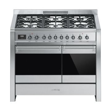 Smeg A2-81 100cm Opera Dual Fuel Range Cooker - Stainless steel - AB A2-81  