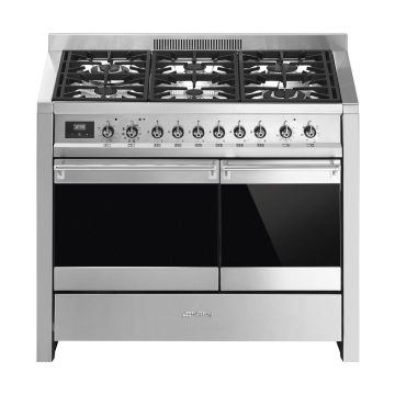 Smeg A2PY-81 100cm Opera Dual Fuel Range Cooker - Stainless steel - AB A2PY-81  