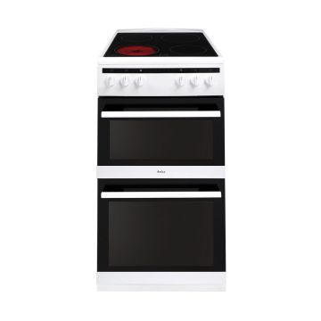 Amica AFC5100WH 50cm Electric Cooker - White - A/A Rated AFC5100WH  