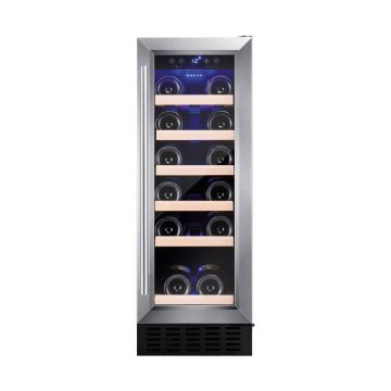 Amica AWC300SS 30cm Freestanding Wine Cooler - Stainless Steel - G AWC300SS  