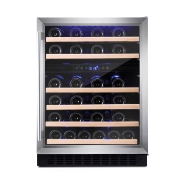Amica AWC600SS 60cm Freestanding Wine Cooler - Stainless Steel - G AWC600SS  
