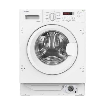 Amica AWT714S Integrated 7Kg Washing Machine with 1400 rpm - White - B AWT714S  
