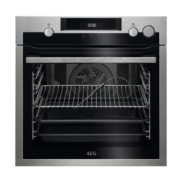 AEG BSE577221M Built In Electric Single Oven with added Steam Function - Stainless Steel - A+ BSE577221M  