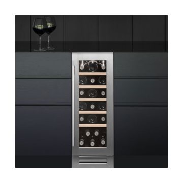 Caple WI3125 30cm Under Counter Wine Cooler - Stainless Steel - F Rated WI3125  