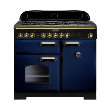 Rangemaster CDL100DFFRB/B Classic Deluxe 100cm Dual Fuel Range Cooker - Blue CDL100DFFRB/B  