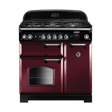 Rangemaster Classic CLA90DFFCY/C 90cm Dual Fuel Range Cooker  - Cranberry -  A/A CLA90DFFCY/C  