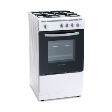 Montpellier MSG50W 50cm Single Cavity Gas Cooker - White - A MSG50W  