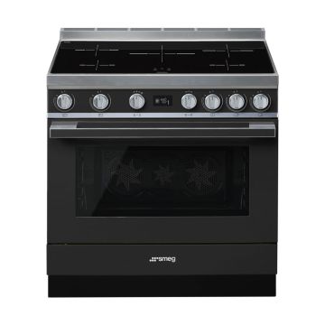 Smeg Portofino CPF9iPAN 90cm Electric Range Cooker with Induction Hob - Anthracite - A+ CPF9IPAN  
