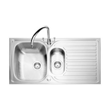 Caple Crane 151 Inset Sink with Drainer - Stainless Steel CR151SS  