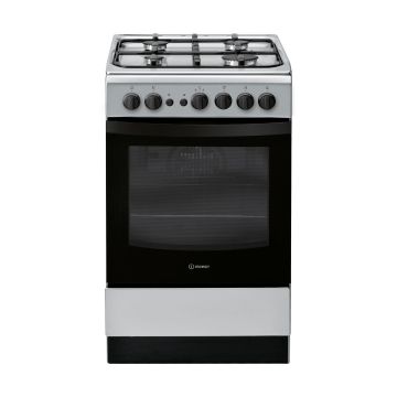 Indesit IS5G1PMSS 50cm Gas Cooker - Silver - A IS5G1PMSS  