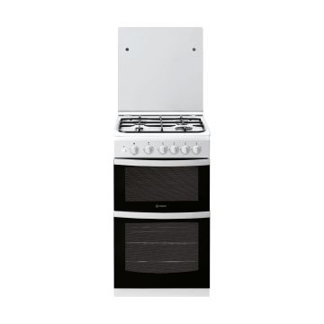 Indesit ID5G00KMWL 50cm Gas Cooker - White - A ID5G00KMWL  