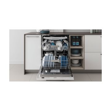 Indesit DIO3T131FEUK Fully Integrated Standard Dishwasher - White - D DIO3T131FEUK  