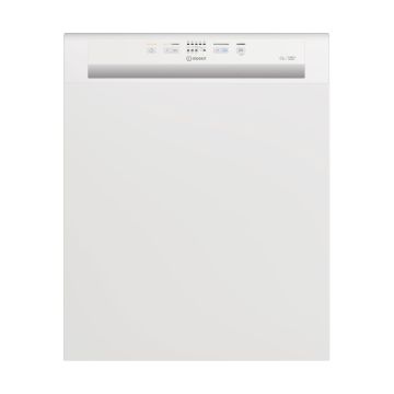 Indesit DBE2B19UK Semi-Integrated Dishwasher - White - F DBE2B19UK  