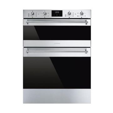 Smeg DUSF6300X Built Under Electric Double Oven - Stainless Steel - A/B DUSF6300X  